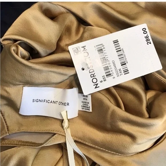 Significant Other Erika Satin Wrap Dress Size 6 NWT - Picture 7 of 7